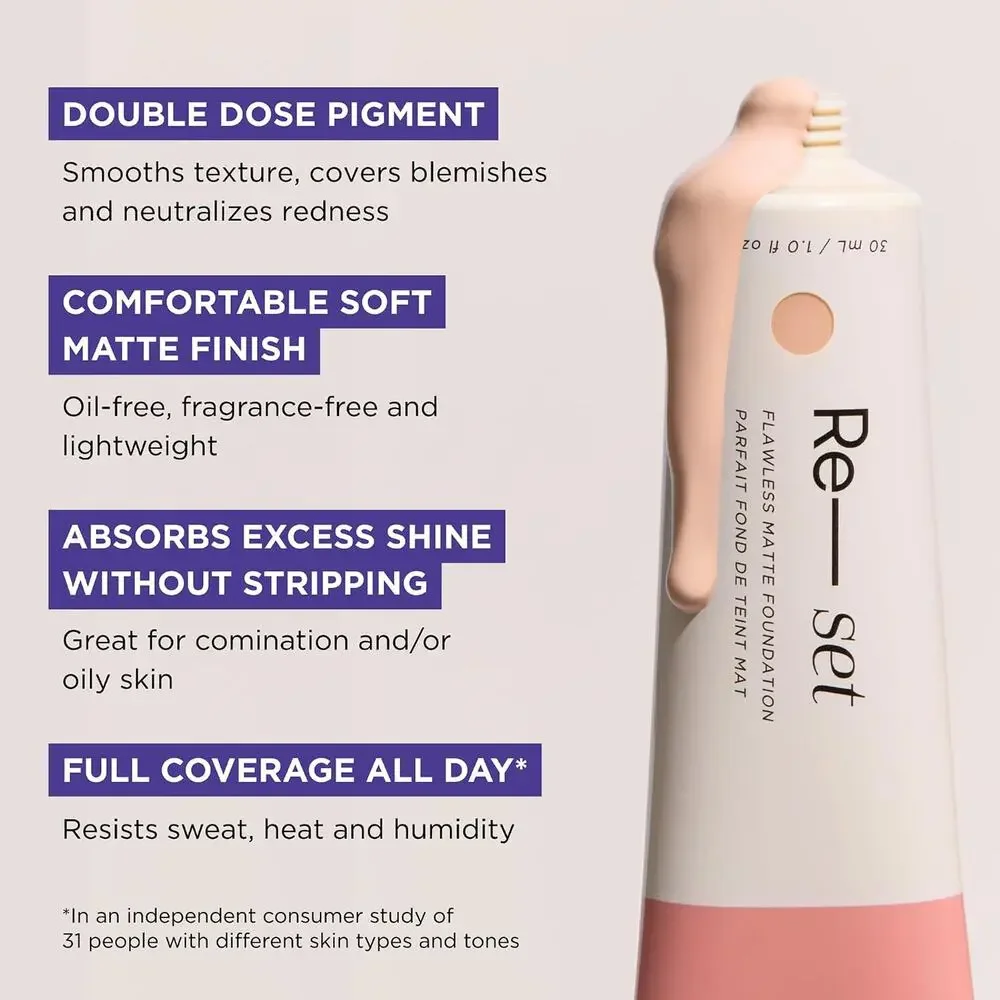HALEYS Re-set Full Coverage Matte Foundation – Shade 2.5